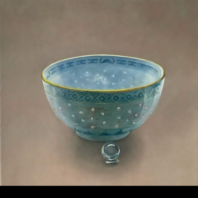 Chinese Rice bowl,2024-40x40-oil on canvas
